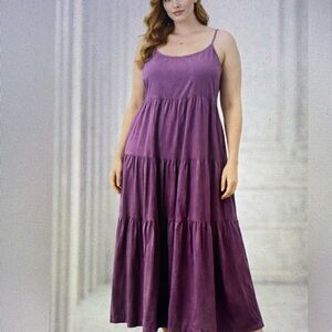 SHEIN Plum Sleeveless Maxi Dress